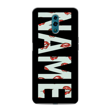 Силиконовый чехол на OPPO Reno с принтом NAME