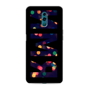 Силиконовый чехол на OPPO Reno с принтом ИМЯ