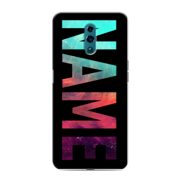 Силиконовый чехол на OPPO Reno с принтом NAME
