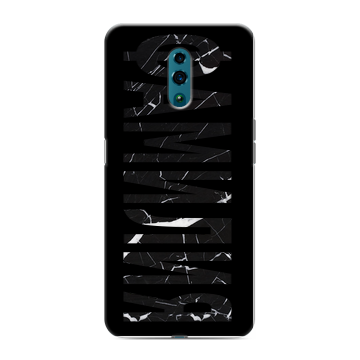 Силиконовый чехол на OPPO Reno с принтом ФАМИЛИЯ