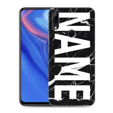 Силиконовый противоударный чехол на Huawei P Smart Z с принтом NAME