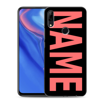 Силиконовый противоударный чехол на Huawei P Smart Z с принтом NAME