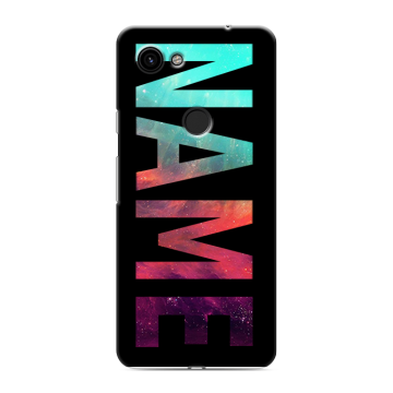 Пластиковый чехол на Google Pixel 3a с принтом NAME
