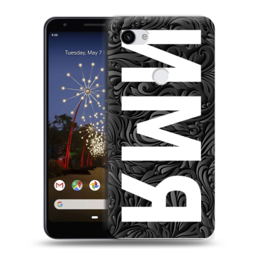 Пластиковый чехол на Google Pixel 3a XL с принтом ИМЯ