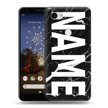 Пластиковый чехол на Google Pixel 3a XL с принтом NAME