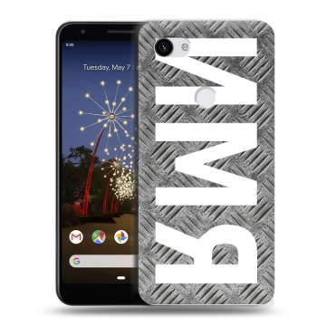 Пластиковый чехол на Google Pixel 3a XL с принтом ИМЯ