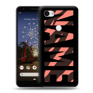 Пластиковый чехол на Google Pixel 3a XL с принтом NAME