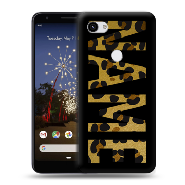 Пластиковый чехол на Google Pixel 3a XL с принтом NAME