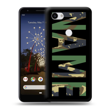 Пластиковый чехол на Google Pixel 3a XL с принтом NAME