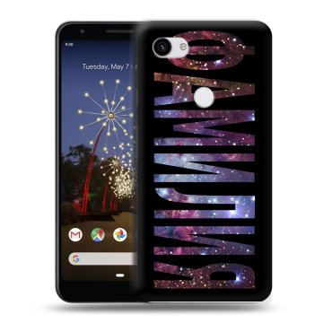 Пластиковый чехол на Google Pixel 3a XL с принтом ФАМИЛИЯ