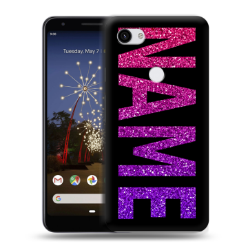 Пластиковый чехол на Google Pixel 3a XL с принтом NAME