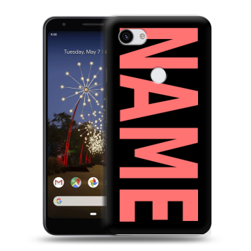 Пластиковый чехол на Google Pixel 3a XL с принтом NAME