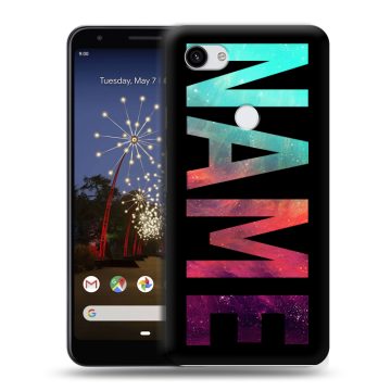 Пластиковый чехол на Google Pixel 3a XL с принтом NAME