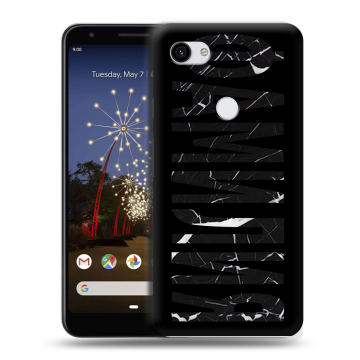 Пластиковый чехол на Google Pixel 3a XL с принтом ФАМИЛИЯ