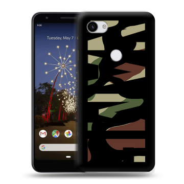 Пластиковый чехол на Google Pixel 3a XL с принтом NAME