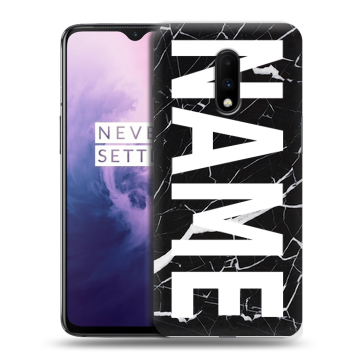Силиконовый чехол на OnePlus 7 с принтом NAME