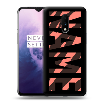 Силиконовый чехол на OnePlus 7 с принтом NAME