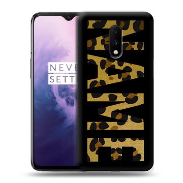 Силиконовый чехол на OnePlus 7 с принтом NAME