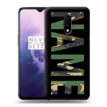 Силиконовый чехол на OnePlus 7 с принтом NAME