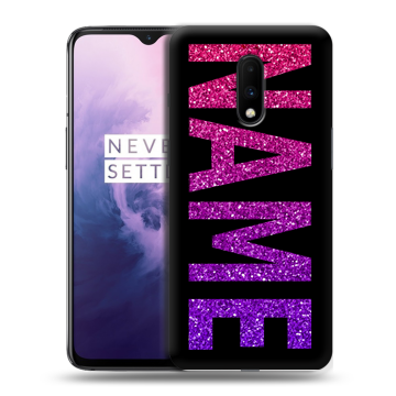 Силиконовый чехол на OnePlus 7 с принтом NAME