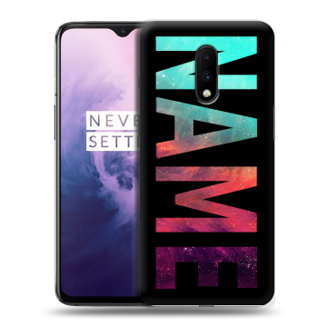 Силиконовый чехол на OnePlus 7 с принтом NAME
