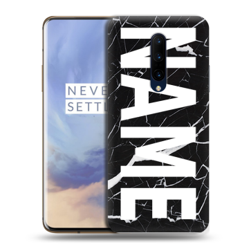 Силиконовый чехол на OnePlus 7 Pro с принтом NAME