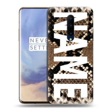 Силиконовый чехол на OnePlus 7 Pro с принтом NAME