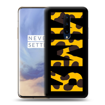 Силиконовый чехол на OnePlus 7 Pro с принтом ИМЯ