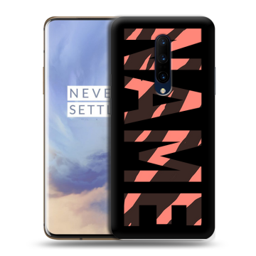 Силиконовый чехол на OnePlus 7 Pro с принтом NAME
