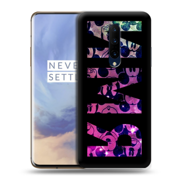 Силиконовый чехол на OnePlus 7 Pro с принтом ИМЯ