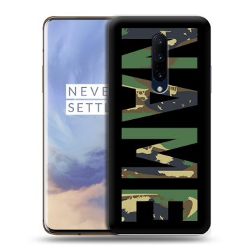 Силиконовый чехол на OnePlus 7 Pro с принтом NAME