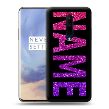 Силиконовый чехол на OnePlus 7 Pro с принтом NAME
