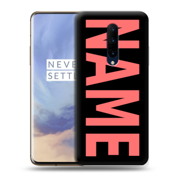 Силиконовый чехол на OnePlus 7 Pro с принтом NAME
