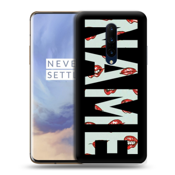 Силиконовый чехол на OnePlus 7 Pro с принтом NAME