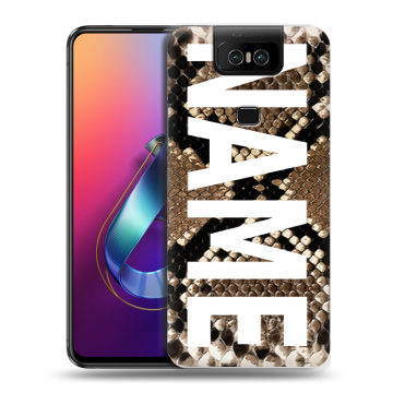 Пластиковый чехол на ASUS ZenFone 6 ZS630KL с принтом NAME