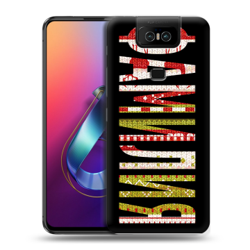Пластиковый чехол на ASUS ZenFone 6 ZS630KL с принтом ФАМИЛИЯ
