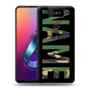Пластиковый чехол на ASUS ZenFone 6 ZS630KL с принтом NAME