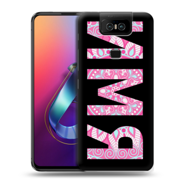 Пластиковый чехол на ASUS ZenFone 6 ZS630KL с принтом ИМЯ