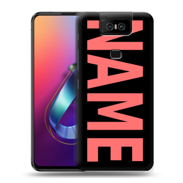 Пластиковый чехол на ASUS ZenFone 6 ZS630KL с принтом NAME