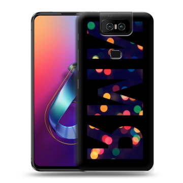 Пластиковый чехол на ASUS ZenFone 6 ZS630KL с принтом ИМЯ