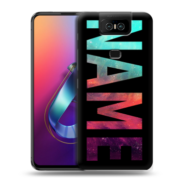 Пластиковый чехол на ASUS ZenFone 6 ZS630KL с принтом NAME
