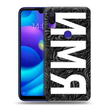 Силиконовый противоударный чехол на Xiaomi Mi Play с принтом ИМЯ