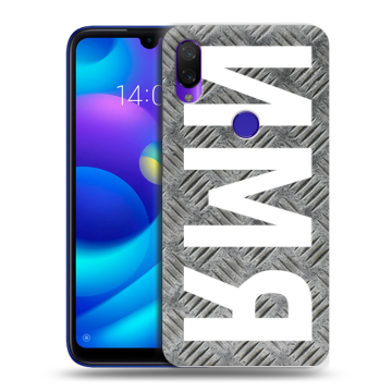Силиконовый противоударный чехол на Xiaomi Mi Play с принтом ИМЯ