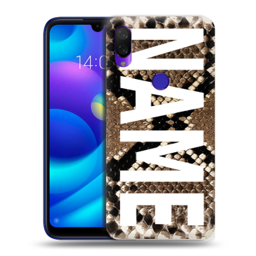 Силиконовый противоударный чехол на Xiaomi Mi Play с принтом NAME