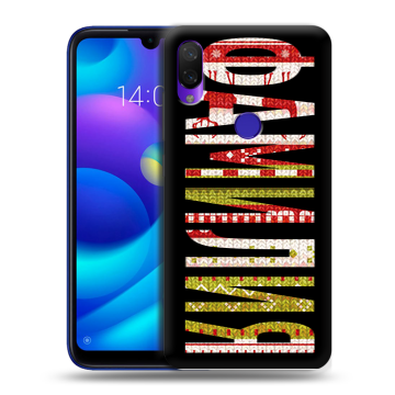 Силиконовый противоударный чехол на Xiaomi Mi Play с принтом ФАМИЛИЯ
