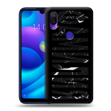 Силиконовый противоударный чехол на Xiaomi Mi Play с принтом ФАМИЛИЯ
