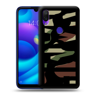 Силиконовый противоударный чехол на Xiaomi Mi Play с принтом NAME