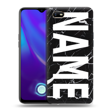Силиконовый противоударный чехол на OPPO A1k с принтом NAME