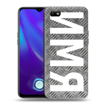 Силиконовый противоударный чехол на OPPO A1k с принтом ИМЯ
