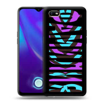 Силиконовый противоударный чехол на OPPO A1k с принтом ФАМИЛИЯ